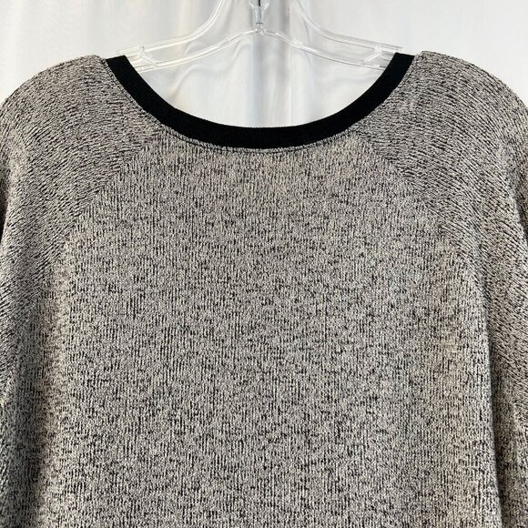 Olivia Moon Women’s Scoop Neck Mixed Fabric Sweater Black/Multi Hi-Low XL - Picture 6 of 10